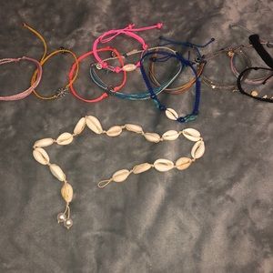 Puka Shell Necklace & PURA VIDA Bracelets